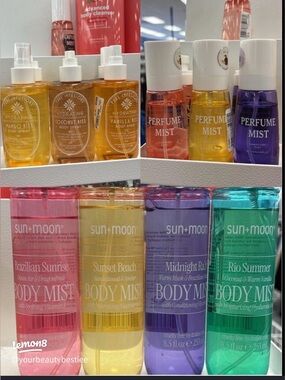 Sun 🌞 +Moon 🌘Hydrating Body Mist-Coconut & Warm Vanilla-Ocean Air &Dragonfruit
